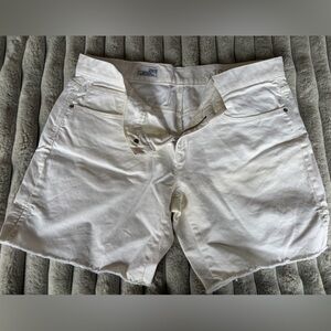 Gap White Denim Boyfriend Cutoff Shorts